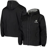 Men's Dunbrooke Black New Orleans Saints Logo Legacy Stadium Full-Zip Jacket