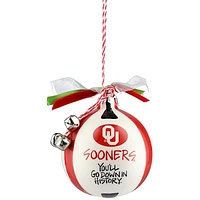 Oklahoma Sooners Ceramic Team Ball Ornament