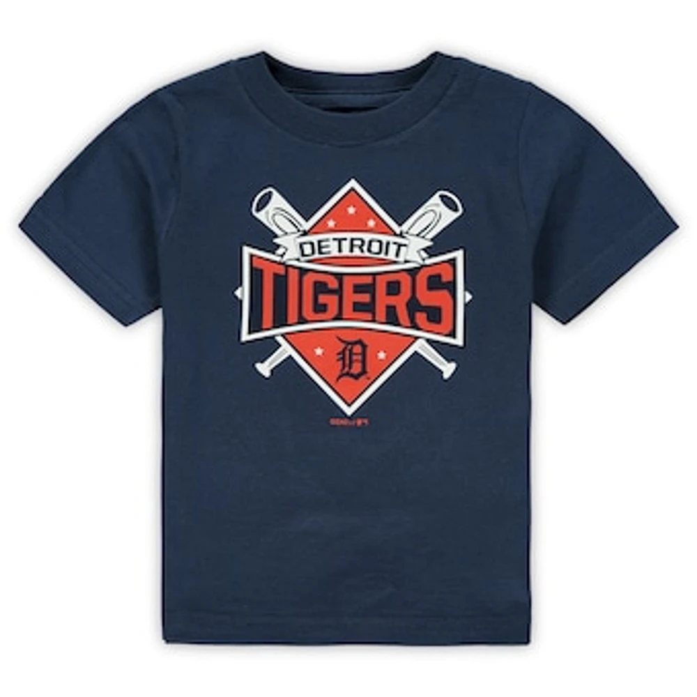 Toddler Navy Detroit Tigers Diamond Bats T-Shirt