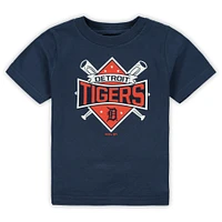 Toddler Navy Detroit Tigers Diamond Bats T-Shirt