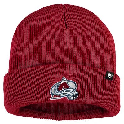 Men's '47 Burgundy Colorado Avalanche Brain Freeze Cuffed Knit Hat