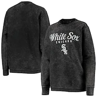 Women's G-III 4Her by Carl Banks Black Chicago White Sox Comfy Cord Pullover Sweatshirt