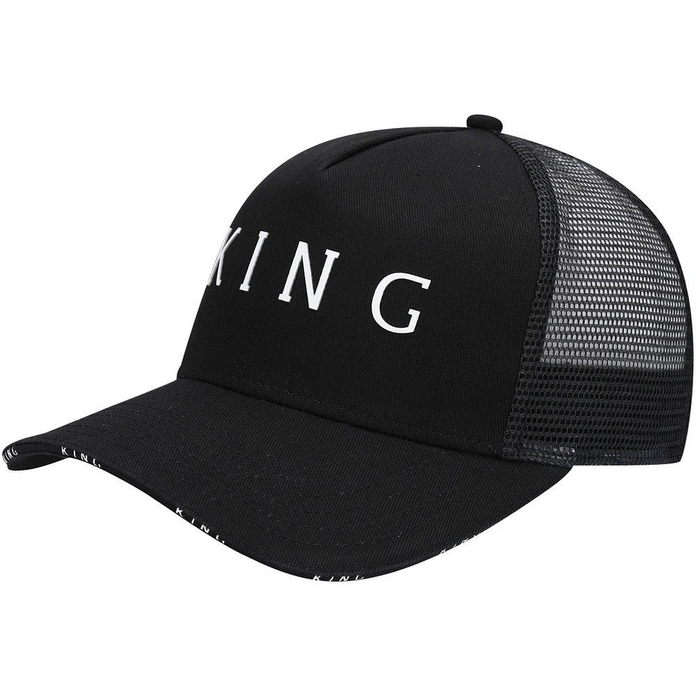 Men's King Apparel Black Stepney Trucker Snapback Hat