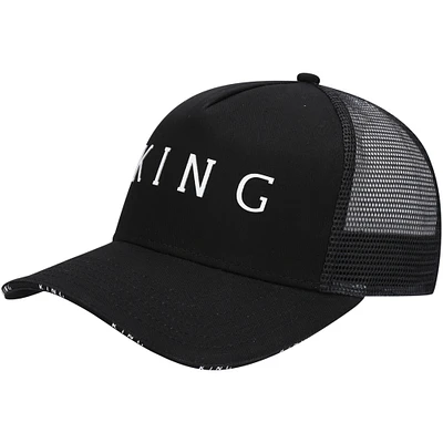 Men's King Apparel Black Stepney Trucker Snapback Hat