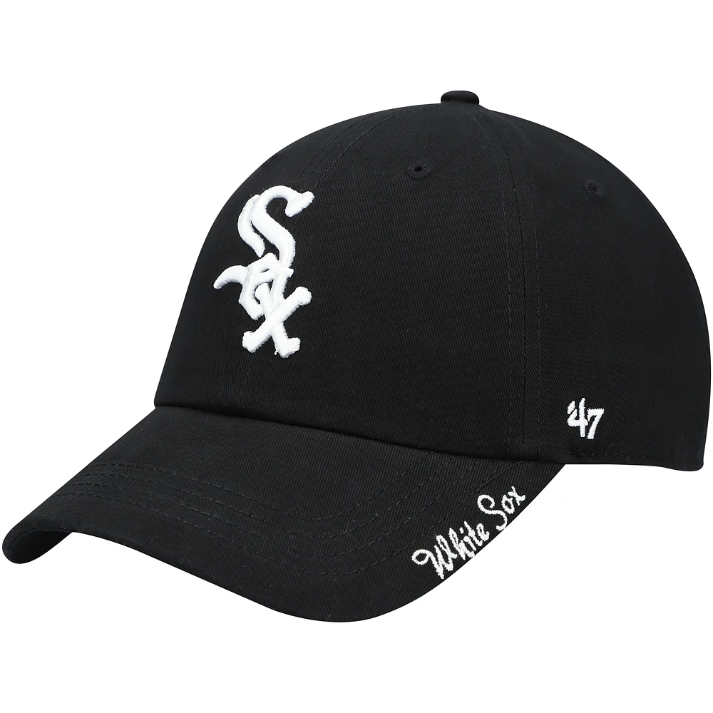 Women's '47 Black Chicago White Sox Team Miata Clean Up Adjustable Hat