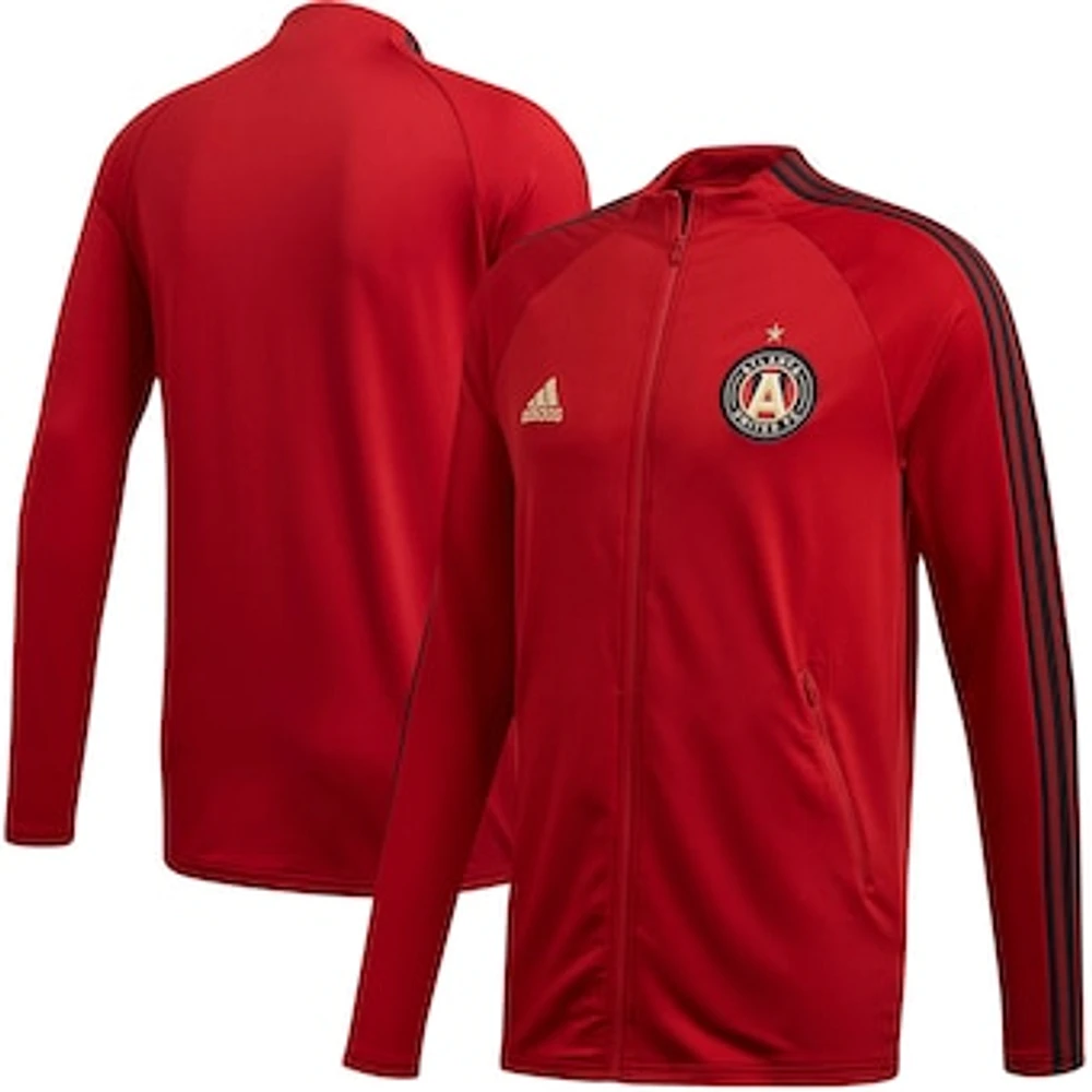 Men's adidas Red Atlanta United FC 2020 On-Field Anthem Full-Zip Jacket