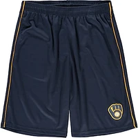 Men's Fanatics Navy Milwaukee Brewers Big & Tall Mesh Shorts