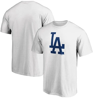 Men's Fanatics White Los Angeles Dodgers Official Logo T-Shirt