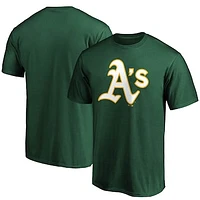 Men's Fanatics Green Athletics Official Logo T-Shirt