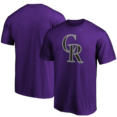 Men's Fanatics Purple Colorado Rockies Official Logo T-Shirt