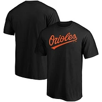 Men's Fanatics Black Baltimore Orioles Official Wordmark T-Shirt