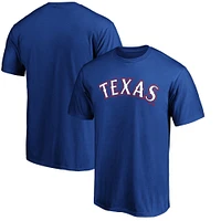 Men's Fanatics Royal Texas Rangers Official Wordmark T-Shirt