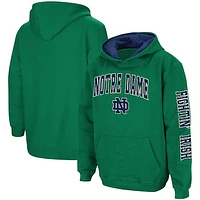 Youth Colosseum Kelly Green Notre Dame Fighting Irish 2-Hit Team Pullover Hoodie