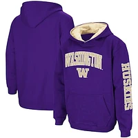 Youth Colosseum Purple Washington Huskies 2-Hit Team Pullover Hoodie