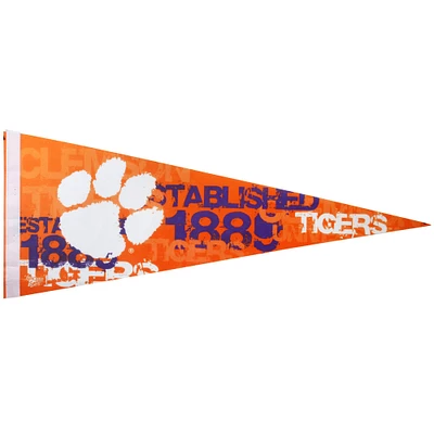 Clemson Tigers Orange 12'' x 30'' Premium Felt Pennant