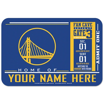 WinCraft Golden State Warriors 20'' x 30'' Personalized Floor Mat