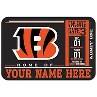 WinCraft Cincinnati Bengals 20'' x 30'' Personalized Floor Mat