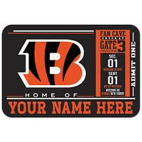 WinCraft Cincinnati Bengals 20'' x 30'' Personalized Floor Mat