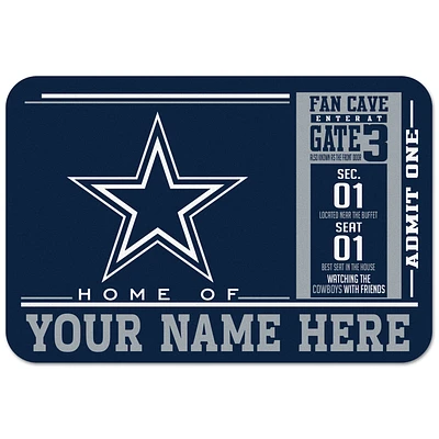 WinCraft Dallas Cowboys 20'' x 30'' Personalized Floor Mat