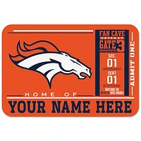 WinCraft Denver Broncos 20'' x 30'' Personalized Floor Mat