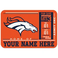 WinCraft Denver Broncos 20'' x 30'' Personalized Floor Mat