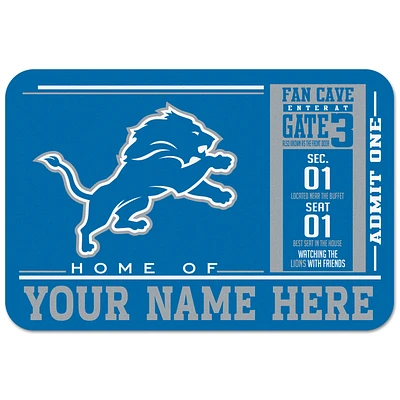 WinCraft Detroit Lions 20'' x 30'' Personalized Floor Mat