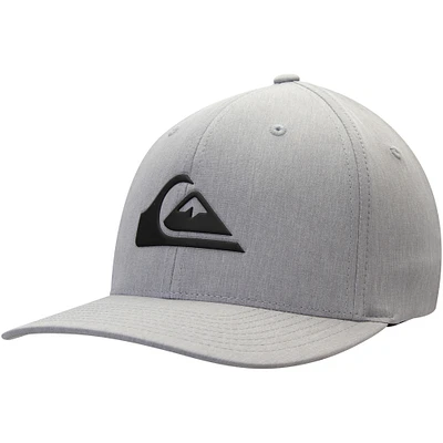 Men's Quiksilver Heathered Gray Amped Up Flex Fit Hat