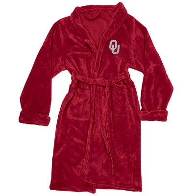Men's The Northwest Company Crimson Oklahoma Sooners Silk Touch Bath Robe