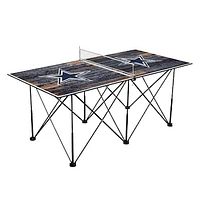 Dallas Cowboys 6' Weathered Design Pop Up Table Tennis Set