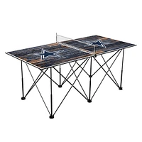 Dallas Cowboys 6' Weathered Design Pop Up Table Tennis Set