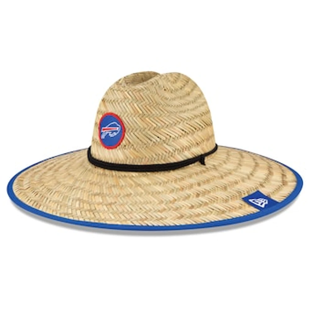 Men's New Era Natural Buffalo Bills NFL Training Camp Official Straw Lifeguard Hat