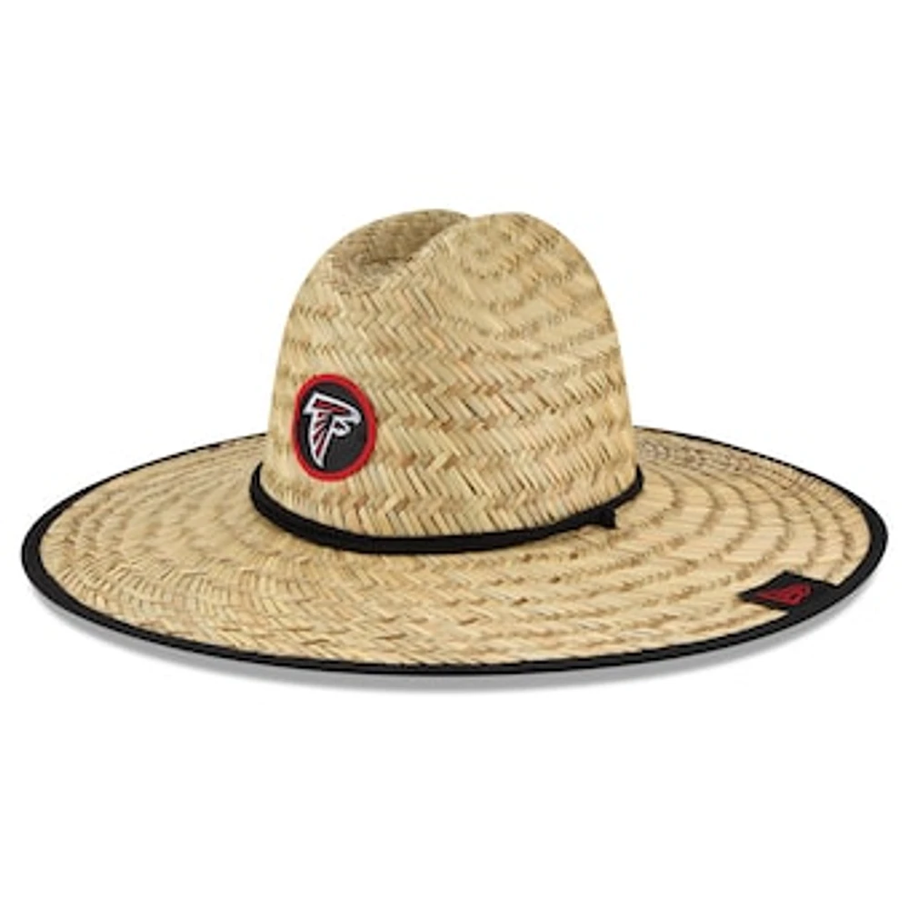 Men's New Era Natural Atlanta Falcons NFL Training Camp Official Straw Lifeguard Hat