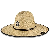 Men's New Era Natural New Orleans Saints NFL Training Camp Official Straw Lifeguard Hat