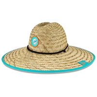 Men's New Era Natural Miami Dolphins NFL Training Camp Official Straw Lifeguard Hat