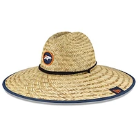 Men's New Era Natural Denver Broncos NFL Training Camp Official Straw Lifeguard Hat