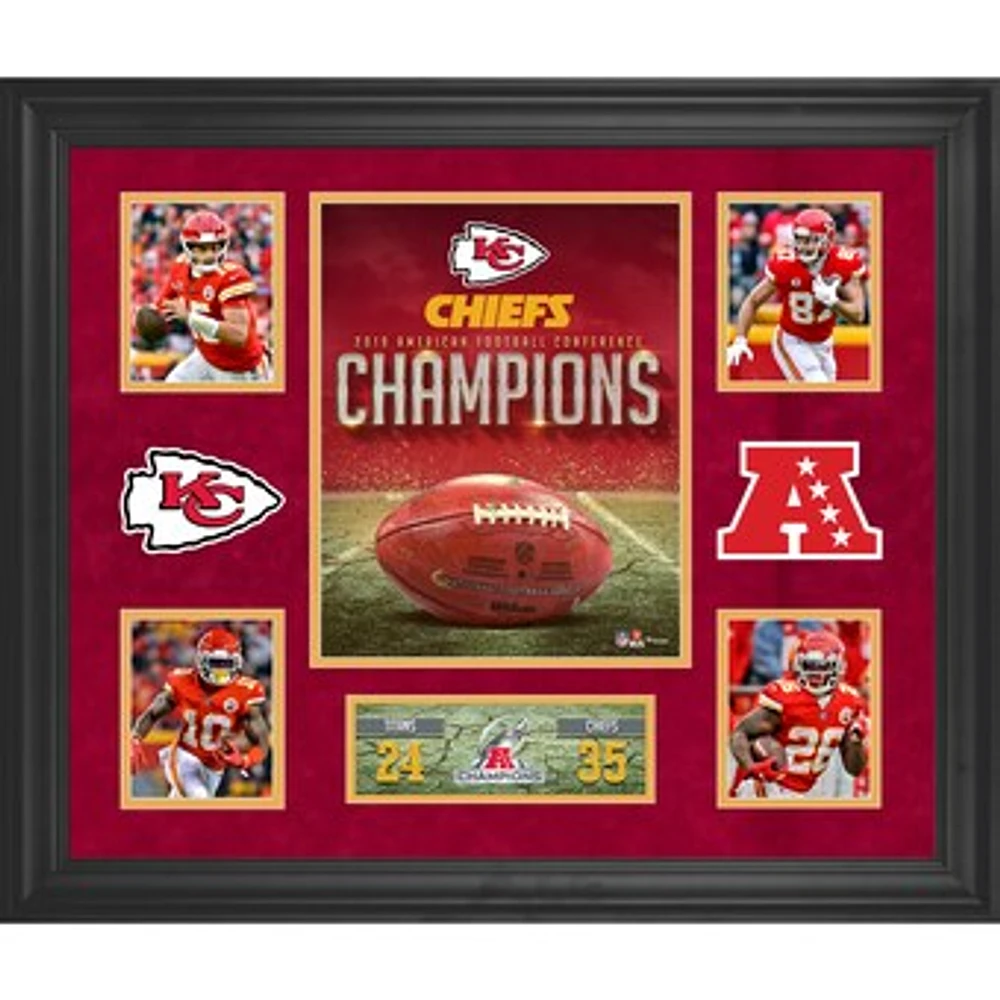 Kansas City Chiefs Framed 20" x 24" 2019 AFC Champions Collage