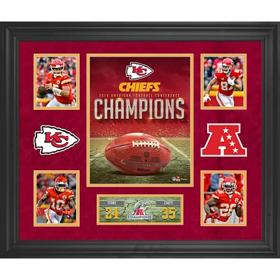 Kansas City Chiefs Framed 20" x 24" 2019 AFC Champions Collage