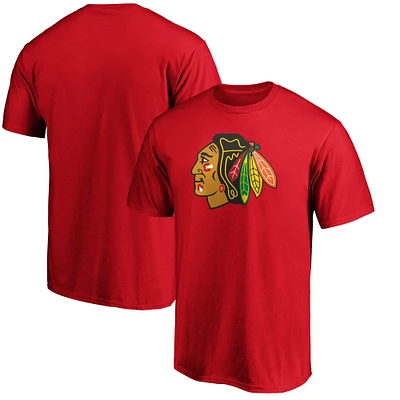 Men's Fanatics Red Chicago Blackhawks Team Primary Logo T-Shirt