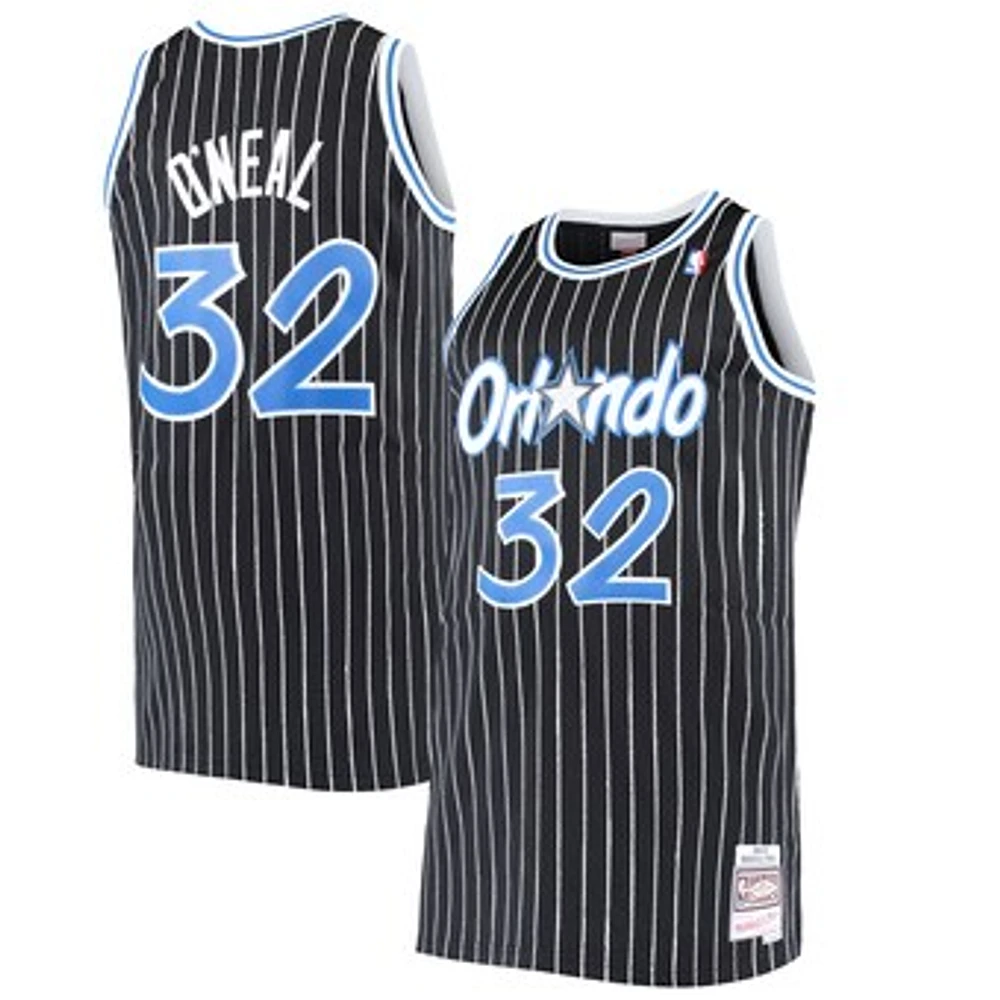 Men's Mitchell & Ness Shaquille O'Neal Black Orlando Magic Big & Tall Hardwood Classics Jersey