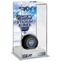 Los Angeles Kings vs. Colorado Avalanche 2020 NHL Stadium Series Deluxe Tall Hockey Puck Display Case