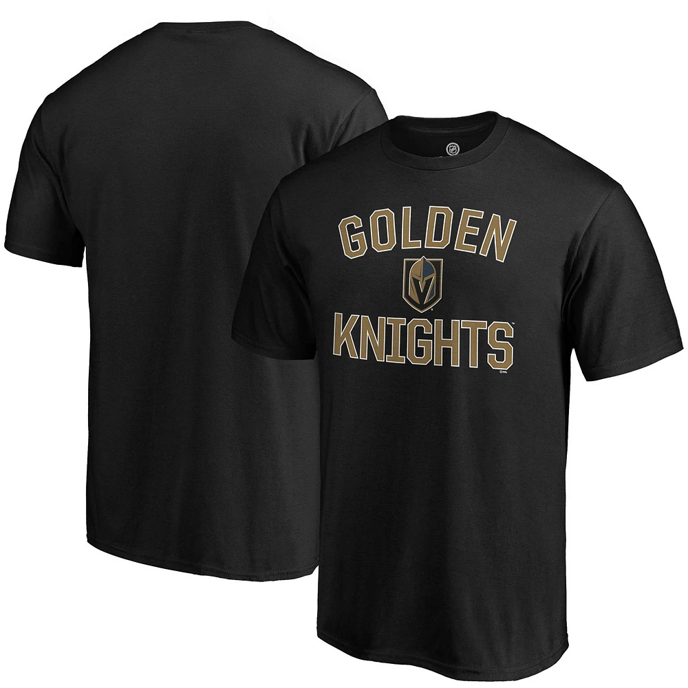 Men's Fanatics Black Vegas Golden Knights Team Victory Arch T-Shirt