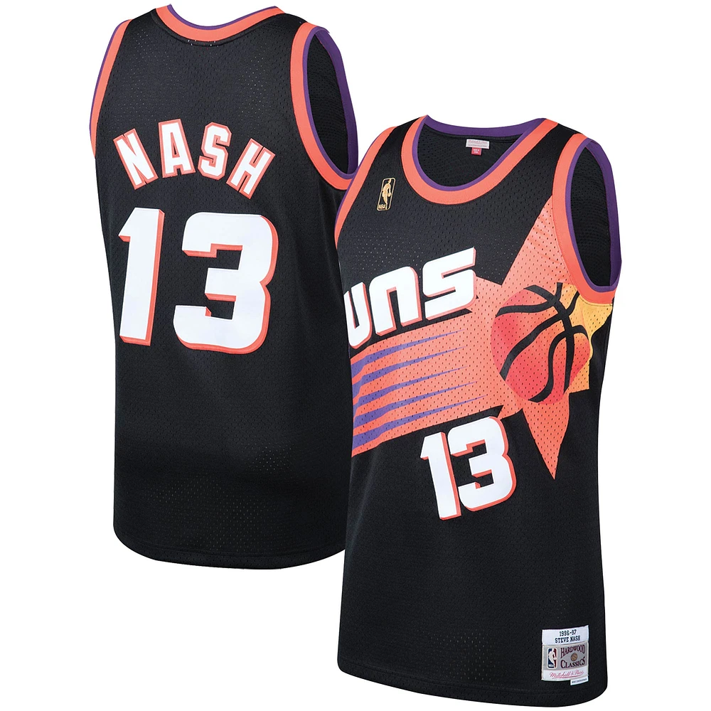 Men's Mitchell & Ness Steve Nash Black Phoenix Suns 1996/97 Hardwood Classics Swingman Jersey