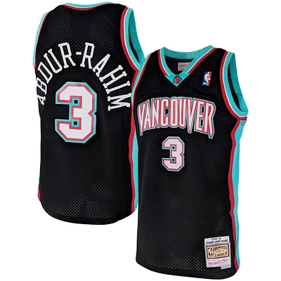 Men's Mitchell & Ness Shareef Abdur-Rahim Black Vancouver Grizzlies Hardwood Classics 2000/01 Swingman - Jersey