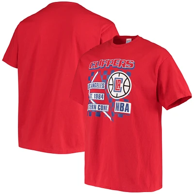 Men's Junk Food Red LA Clippers Hometown T-Shirt