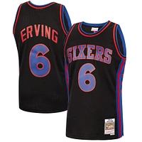 Men's Mitchell & Ness Julius Erving Black Philadelphia 76ers 1976/77 Lost on Mars Reload Swingman Jersey