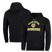 Men's Under Armour Black Charleston RiverDogs All Day Raglan Fleece Pullover Hoodie