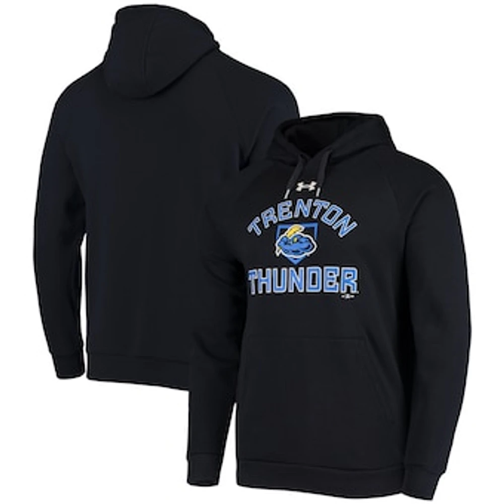 Men's Under Armour Black Trenton Thunder All Day Raglan Fleece Pullover Hoodie