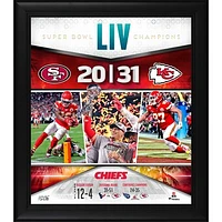 Kansas City Chiefs Framed 15" x 17" Super Bowl LIV Champions Team Collage