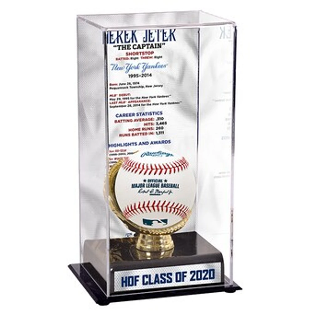 Derek Jeter New York Yankees Hall of Fame Career Sublimated Baseball Display Case with Image