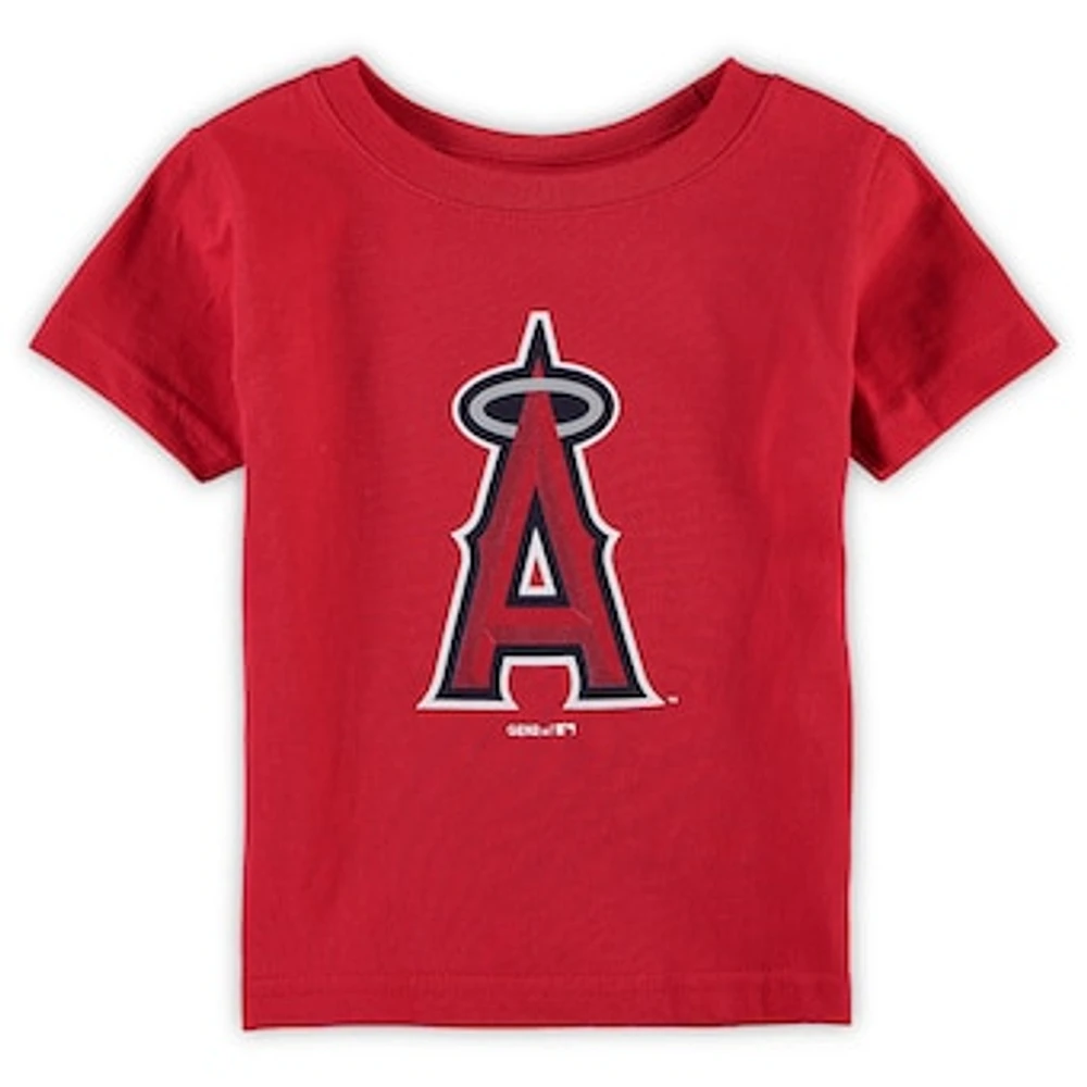 Infant Red Los Angeles Angels Primary Team Logo T-Shirt